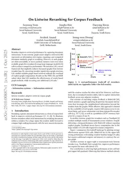 On Listwise Reranking for Corpus Feedback