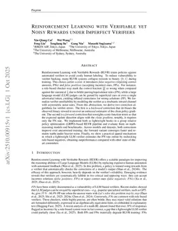 Reinforcement Learning with Verifiable yet Noisy Rewards under Imperfect Verifiers