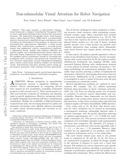 Non-submodular Visual Attention for Robot Navigation