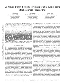 A Neuro-Fuzzy System for Interpretable Long-Term Stock Market Forecasting