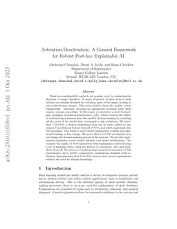 Activation-Deactivation: A General Framework for Robust Post-hoc Explainable AI