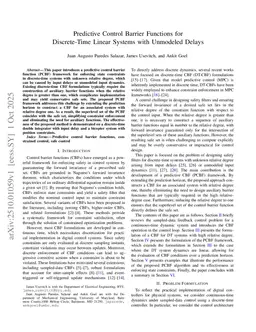 Predictive Control Barrier Functions for Discrete-Time Linear Systems with Unmodeled Delays