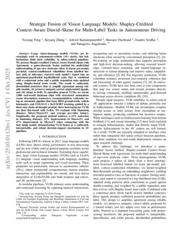 Strategic Fusion of Vision Language Models: Shapley-Credited Context-Aware Dawid-Skene for Multi-Label Tasks in Autonomous Driving