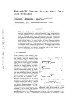 ModernVBERT: Towards Smaller Visual Document Retrievers