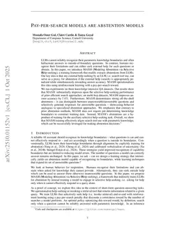 Pay-Per-Search Models are Abstention Models