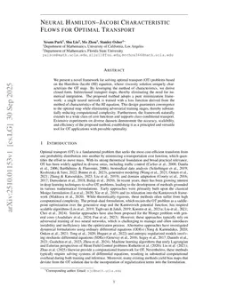 Neural Hamilton--Jacobi Characteristic Flows for Optimal Transport