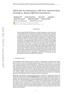 TOUCAN: Synthesizing 1.5M Tool-Agentic Data from Real-World MCP Environments