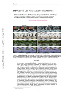 IMAGEdit: Let Any Subject Transform