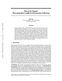 Who is In Charge? Dissecting Role Conflicts in Instruction Following
