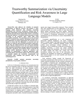 Trustworthy Summarization via Uncertainty Quantification and Risk Awareness in Large Language Models