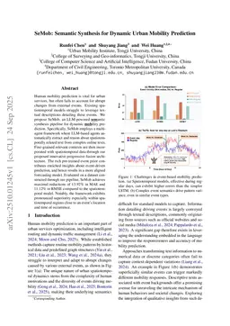 SeMob: Semantic Synthesis for Dynamic Urban Mobility Prediction