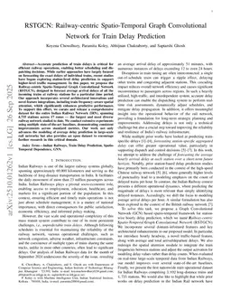 RSTGCN: Railway-centric Spatio-Temporal Graph Convolutional Network for Train Delay Prediction