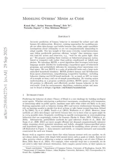 Modeling Others' Minds as Code