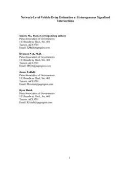 Network-Level Vehicle Delay Estimation at Heterogeneous Signalized Intersections