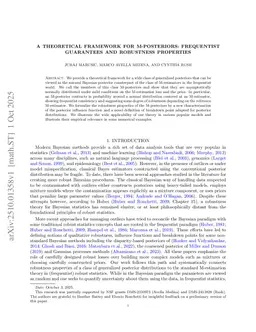 A theoretical framework for M-posteriors: frequentist guarantees and robustness properties