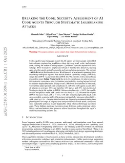 Breaking the Code: Security Assessment of AI Code Agents Through Systematic Jailbreaking Attacks
