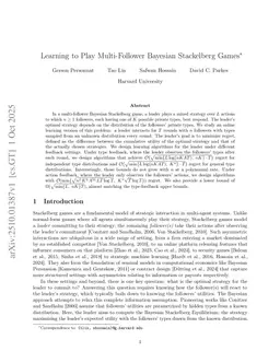 Learning to Play Multi-Follower Bayesian Stackelberg Games