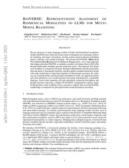 BioVERSE: Representation Alignment of Biomedical Modalities to LLMs for Multi-Modal Reasoning