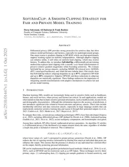 SoftAdaClip: A Smooth Clipping Strategy for Fair and Private Model Training