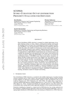 SCOPED: Score-Curvature Out-of-distribution Proximity Evaluator for Diffusion
