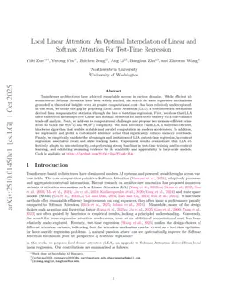 Local Linear Attention: An Optimal Interpolation of Linear and Softmax Attention For Test-Time Regression