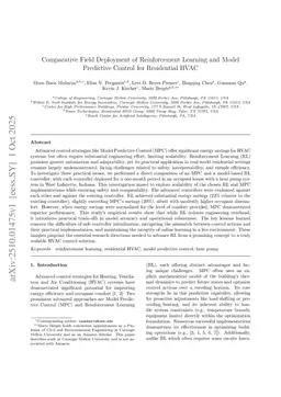 Comparative Field Deployment of Reinforcement Learning and Model Predictive Control for Residential HVAC