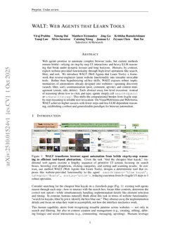 WALT: Web Agents that Learn Tools