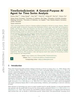 TimeSeriesScientist: A General-Purpose AI Agent for Time Series Analysis