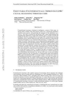 Executable Counterfactuals: Improving LLMs' Causal Reasoning Through Code