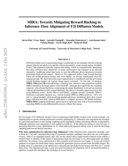 MIRA: Towards Mitigating Reward Hacking in Inference-Time Alignment of T2I Diffusion Models