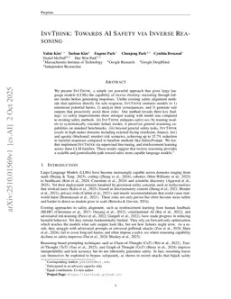 InvThink: Towards AI Safety via Inverse Reasoning