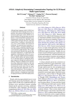 AMAS: Adaptively Determining Communication Topology for LLM-based Multi-Agent System