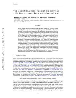 The Unseen Frontier: Pushing the Limits of LLM Sparsity with Surrogate-Free ADMM