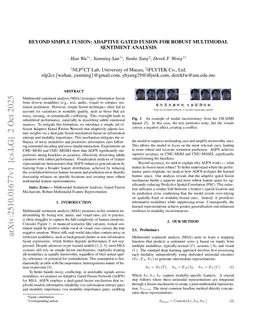 Beyond Simple Fusion: Adaptive Gated Fusion for Robust Multimodal Sentiment Analysis