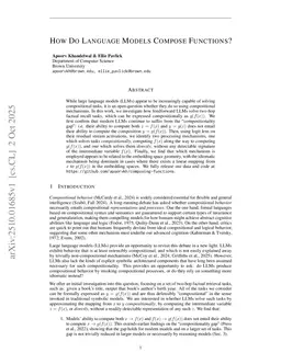 How Do Language Models Compose Functions?