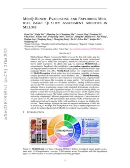 MedQ-Bench: Evaluating and Exploring Medical Image Quality Assessment Abilities in MLLMs