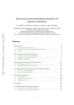 Neural non-canonical Hamiltonian dynamics for long-time simulations