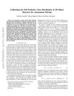 Calibrating the Full Predictive Class Distribution of 3D Object Detectors for Autonomous Driving