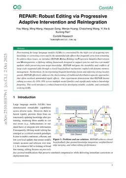 REPAIR: Robust Editing via Progressive Adaptive Intervention and Reintegration