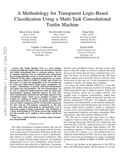 A Methodology for Transparent Logic-Based Classification Using a Multi-Task Convolutional Tsetlin Machine