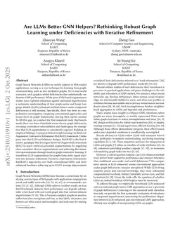 Are LLMs Better GNN Helpers? Rethinking Robust Graph Learning under Deficiencies with Iterative Refinement