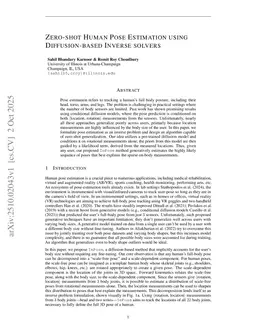 Zero-shot Human Pose Estimation using Diffusion-based Inverse solvers