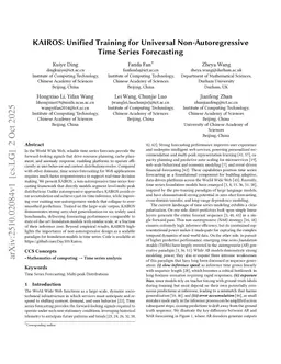 KAIROS: Unified Training for Universal Non-Autoregressive Time Series Forecasting