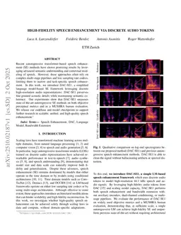 High-Fidelity Speech Enhancement via Discrete Audio Tokens