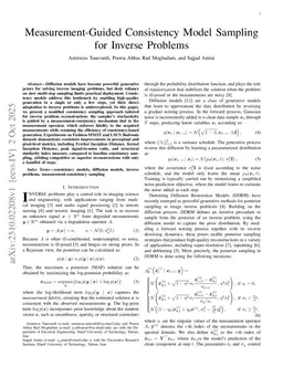 MACS: Measurement-Aware Consistency Sampling for Inverse Problems