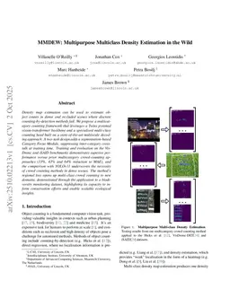 MMDEW: Multipurpose Multiclass Density Estimation in the Wild