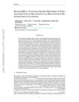 RewardMap: Tackling Sparse Rewards in Fine-grained Visual Reasoning via Multi-Stage Reinforcement Learning