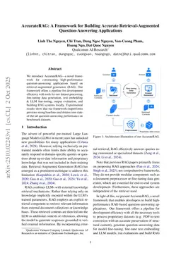 AccurateRAG: A Framework for Building Accurate Retrieval-Augmented Question-Answering Applications