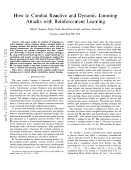 How to Combat Reactive and Dynamic Jamming Attacks with Reinforcement Learning