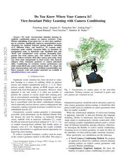 Do You Know Where Your Camera Is? View-Invariant Policy Learning with Camera Conditioning